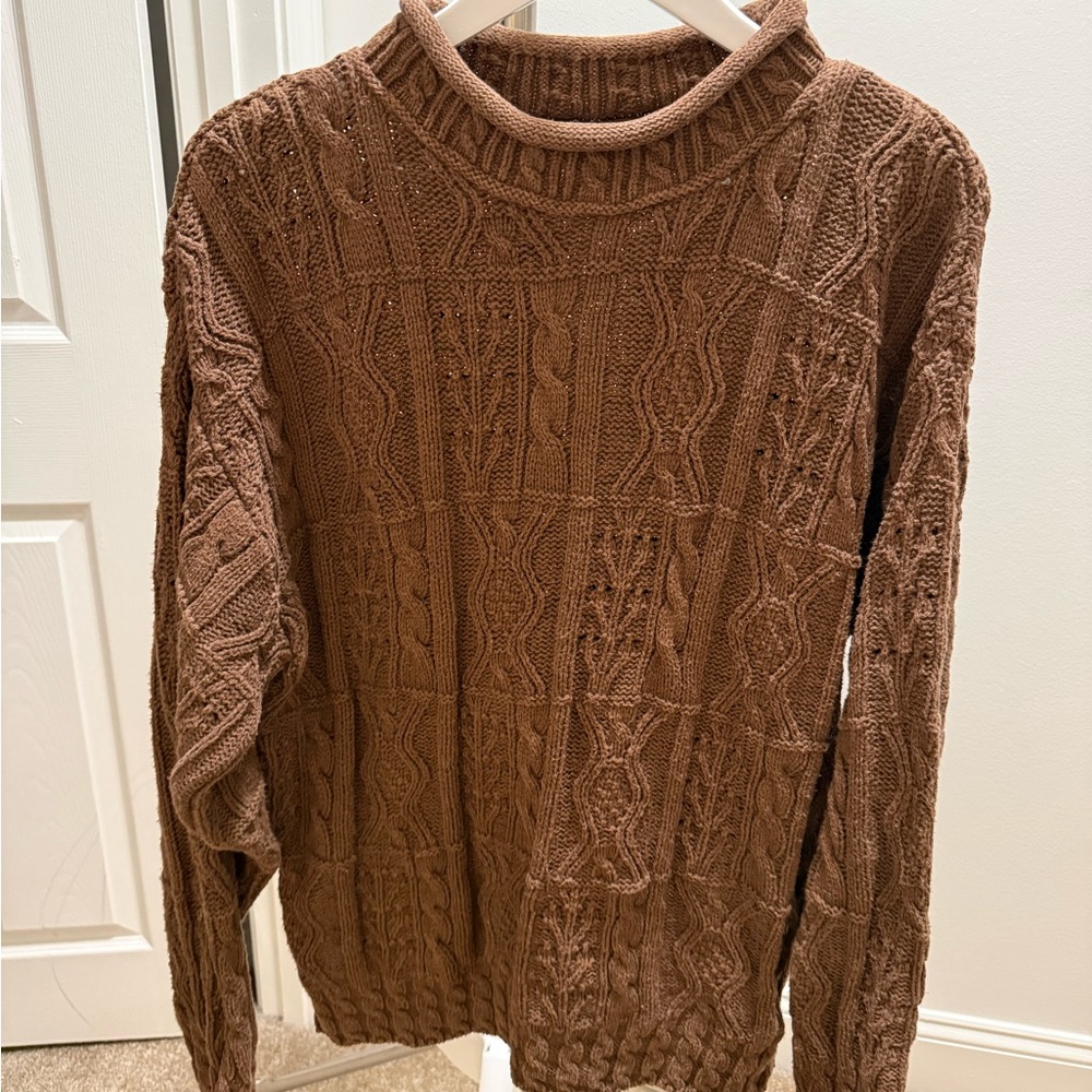 L.L. Bean Brown Knit Sweater